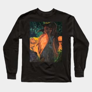 Bird Woman Long Sleeve T-Shirt